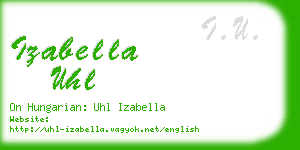 izabella uhl business card